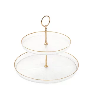 Patera MONZE dwupoziomowa transparentna 21cm,28cm - Tace i patery Patera MONZE dwupoziomowa transparentna 21cm,28cm - Tace i patery - miniaturka - grafika 1