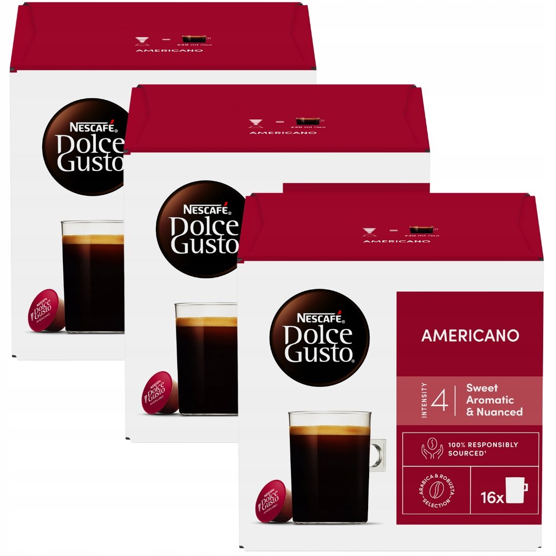 Kapsułki Dolce Gusto Nescafe Americano 48 szt 3x16