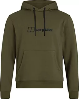 Bluzy męskie - Berghaus Męska bluza z kapturem z logo kangurka z bawełny organicznej na zamek błyskawiczny - grafika 1