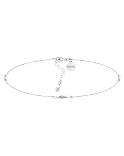 Srebrny Choker Z Bezbarwnymi Kryształami Swarovski® Crystal - Naszyjniki - miniaturka - grafika 1