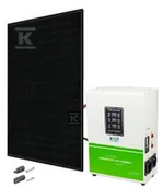 Akcesoria do kolektorów i fotowoltaiki - Mikroinstalacja fotowoltaiczna 3kW (Panel fotowoltaiczny 500W JA Solar, Full black (w pełni czarny), przetwornica VOLT 3kW, Złączki MC4) gwarancja 15 - miniaturka - grafika 1