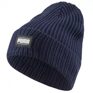 Puma Czapka Zimowa Szara Ribbed Classic Cuff Beanie 024038-02 Osfm - Czapki damskie - miniaturka - grafika 1