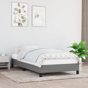Łóżka - Lumarko Rama łóżka, ciemnoszara, 90 x 200 cm, tapicerowana tkaniną - miniaturka - grafika 1
