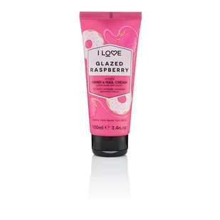 I Love, Scented Hand & Nail Cream, Nawilżający krem do dłoni i paznokci Glazed Raspberry, 100 ml - Kremy i maski do rąk - miniaturka - grafika 1
