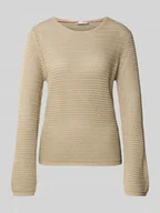 Swetry damskie - Sweter o kroju regular fit z mieszanki bawełny - miniaturka - grafika 1