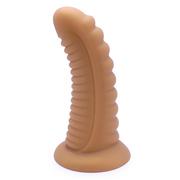 Sztuczne penisy - Kiotos Ribbed Penis Shinny Flesh XL - miniaturka - grafika 1