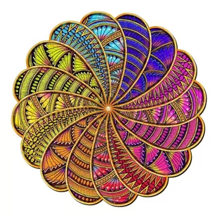 Puzzle Drewniane MANDALA KOLORÓW L - Puzzle - miniaturka - grafika 1