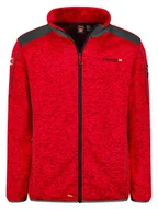 Odzież trekkingowa męska - ANAPURNA Kurtka polarowa "Turbine" w kolorze czerwonym - miniaturka - grafika 1