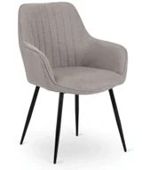 Krzesła - Szare nowoczesne krzesło na czarnych nogach E8-T36 - miniaturka - grafika 1