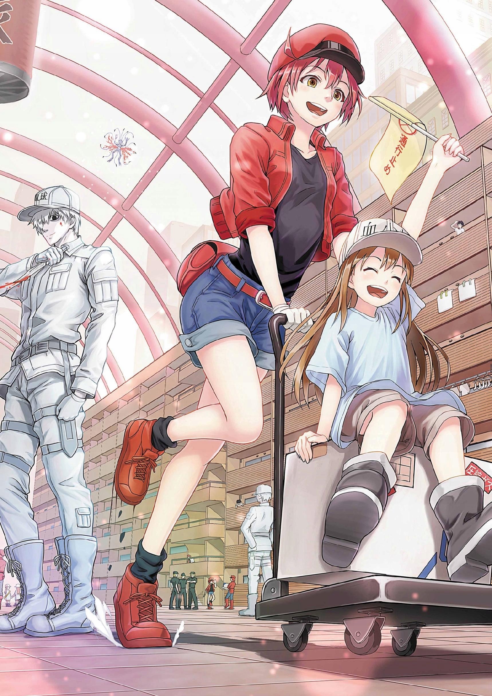 Plakat A1 anime manga Cells at work Hataraku saibo