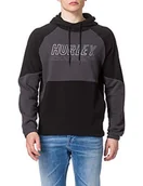 Swetry męskie - Hurley Hurley Męski sweter z kapturem M Onshore Blocked szary Dk przydymiony szary l CU0354 - miniaturka - grafika 1