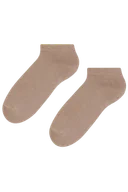 Skarpetki męskie - Steven 045 ciemno beżowe zakostki męskie - miniaturka - grafika 1