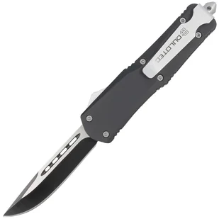 Nóż automatyczny Dulotec OTF Black Aluminium, Two-Tone Finish 3Cr13MoV (K180A) - Noże - miniaturka - grafika 1