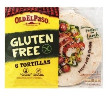 Tortilla bez glutenu wrapy (6 placków) Old El Paso Gluten Free