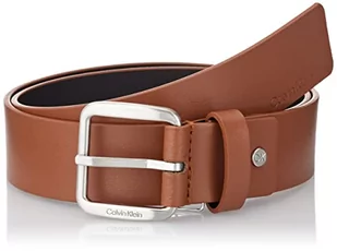 Calvin Klein Pasek Męski Ck Zwięzły 3.5 cm Skórzany Pasek, Brązowy (Dark Tan), 100 - Paski - miniaturka - grafika 1