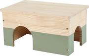 Akcesoria dla gryzoni - ZOLUX NEOLIFE Drewniany domek dla królika kol. zielony - miniaturka - grafika 1