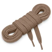 Akcesoria obuwnicze - Sznurówki sznurowadła płaskie 7 mm j brązowy 45 cm - miniaturka - grafika 1