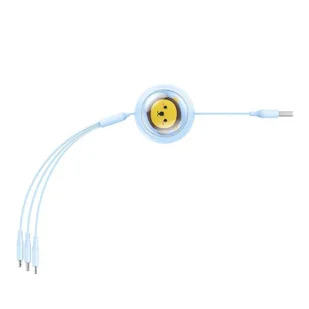 Kabel ładowania 3w1 Baseus USB do USB-C, USB-M, Lightning 3,5A, 1,1m (niebieski) - Kable - miniaturka - grafika 17