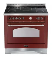 Kuchenki elektryczne - Kuchnia z płytą indukcyjną LOFRA DOLCEVITA 90 ROSSO BURGUNDY RRG96MFT/5I/Chrome - miniaturka - grafika 1