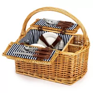 Kosze wiklinowe - Kosz piknikowy dla 4 osób Ibiza, 43 x 22 cm /39 x 28 cm - miniaturka - grafika 1