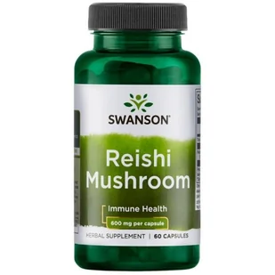 SWANSON Reishi Mushroom (Grzyb) 600 mg - 60 kapsułek - Suplementy naturalne - miniaturka - grafika 1
