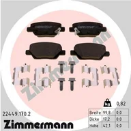 Klocki hamulcowe - Klocki hamulcowe - komplet ZIMMERMANN 22449.170.2 - miniaturka - grafika 1