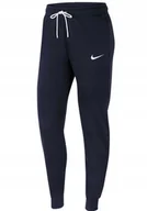 Spodnie damskie - Spodnie damskie bawełniane Nike granatowe r. L CW6961-451 - miniaturka - grafika 1