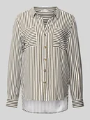 Bluzki damskie - Bluzka z wykładanym kołnierzem model ‘YASMIN’ - miniaturka - grafika 1