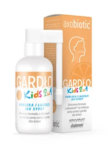 Wyrób medyczny, AXOBIOTIC Gardło Kids 2w1 Spray do gardła dla dzieci, 30ml - Przeziębienie i grypa - miniaturka - grafika 1