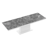 Stoły - Stół rozkładany MODICA Venatino Dark MAT/HG + Biały HG - miniaturka - grafika 1