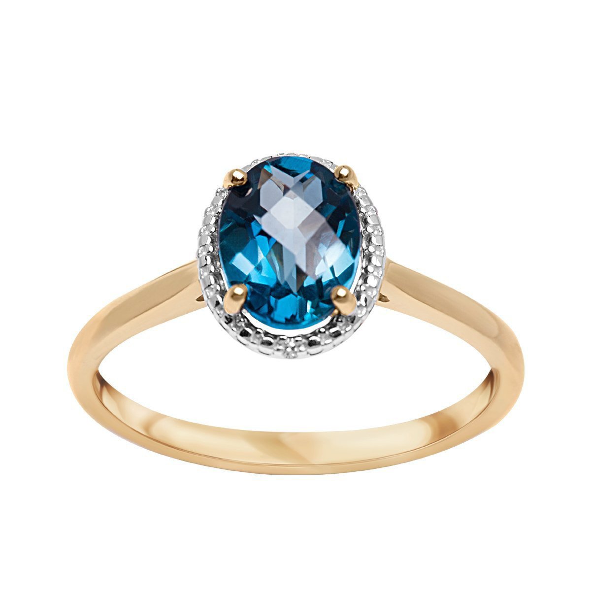 Pierścionek z Topazem London Blue Verona (rozmiar 17)