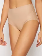 Majtki damskie - Chantelle Figi klasyczne z wysokim stanem Soft Stretch Plus Size C11370 Beżowy - miniaturka - grafika 1