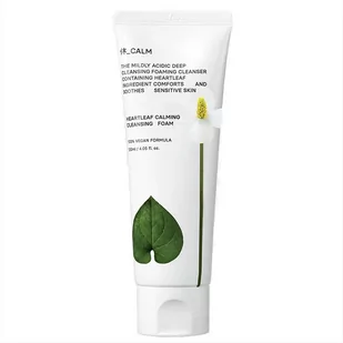 Hue Calm, Vegan Heartleaf Calming Cleansing Foam, Kojąca Pianka Oczyszczająca, 120ml - Pianki do mycia twarzy - miniaturka - grafika 1