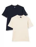 Koszulki męskie - Champion Koszulka męska z okrągłym dekoltem w dwupak, Blu marino, XS - miniaturka - grafika 1