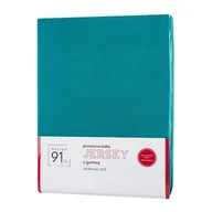 Prześcieradła - Eurofirany B.B. CHOCZYŃSCY SPÓŁKA JAWNA Prześcieradło z Gumką Jersey D91 140x200 w.30 Turkus 5903571130976 - miniaturka - grafika 1