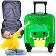 Walizki - WALIZKA KABINOWA PODRÓŻNA DLA DZIECI KROKODYL BAGAŻ PODRĘCZN NA KÓŁKACH KOD - miniaturka - grafika 1