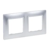 Klawisze i ramki - Legrand Ramka podwójna Niloe Selection 762012 aluminium - miniaturka - grafika 1