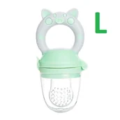 Gryzaki dla dzieci - Gryzak smoczek do podawania pokarmu na owoce i warzywa BLW MIĘTOWA ŚWINKA L - miniaturka - grafika 1