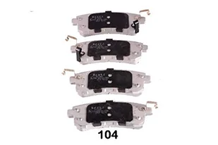 JAPANPARTS Zestaw klocków hamulcowych, hamulce tarczowe PP-104AF PP-104AF - Klocki hamulcowe - miniaturka - grafika 1