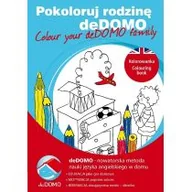 Książki edukacyjne - deDOMO Education praca zbiorowa Pokoloruj rodzinę deDOMO. Colour your deDOMO family - miniaturka - grafika 1