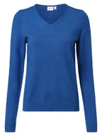 Swetry damskie - Vila - Sweter damski, niebieski - miniaturka - grafika 1