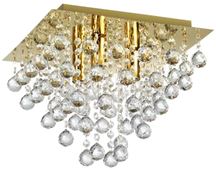Lancaster crystal - plafon 3 płomienny złoty 627803-03 - Lampy sufitowe - miniaturka - grafika 1