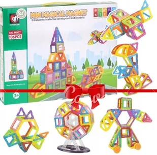 KLOCKI MAGNETYCZNE KONSTRUKCYJNE DUŻE PANELE KONSTRUKCYJNE 3D KLOCKI MAGNETYCZNE 3D MAGNETIC EDUKACYJNE - Klocki - miniaturka - grafika 1