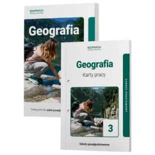 Geografia 3. Podręcznik i karty pracy. Szkoły ponadpodstawowe. Zakres podstawowy - Podręczniki do technikum - miniaturka - grafika 1