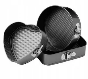 Brunbeste Brunbeste ZESTAW 3 FORM BLASZANYCH NON-STICK BRUNBESTE BB-1038 BB-1038 - Formy do ciast - miniaturka - grafika 1