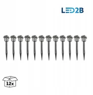 Lampy ogrodowe - KOBI Słupek Ogrodowy Solar FUSION 0,12W 12 sztuki Wydajna Wysoka Jakość - miniaturka - grafika 1