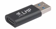 Adaptery i przejściówki - LMP 18985 zmieniacz płci / kabli USB-C USB-A Czarny - miniaturka - grafika 1