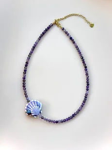 Naszyjnik z Muszlą Ametyst - Naszyjniki Naszyjnik z Muszlą Ametyst - Naszyjniki - miniaturka - grafika 1