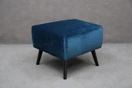 Pufy i podnóżki - Pufa Pedro Tapicerowana Niebieska 60X60X45 Cm B 6406 - miniaturka - grafika 1