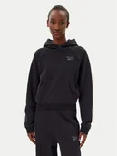 Bluzy damskie - Reebok Bluza Icon Elements 100214101 Czarny Regular Fit - miniaturka - grafika 1